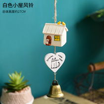 Japanese wind chime pendant creative copper bell pendant small fresh decoration for milk tea shop at the balcony door of B&B room