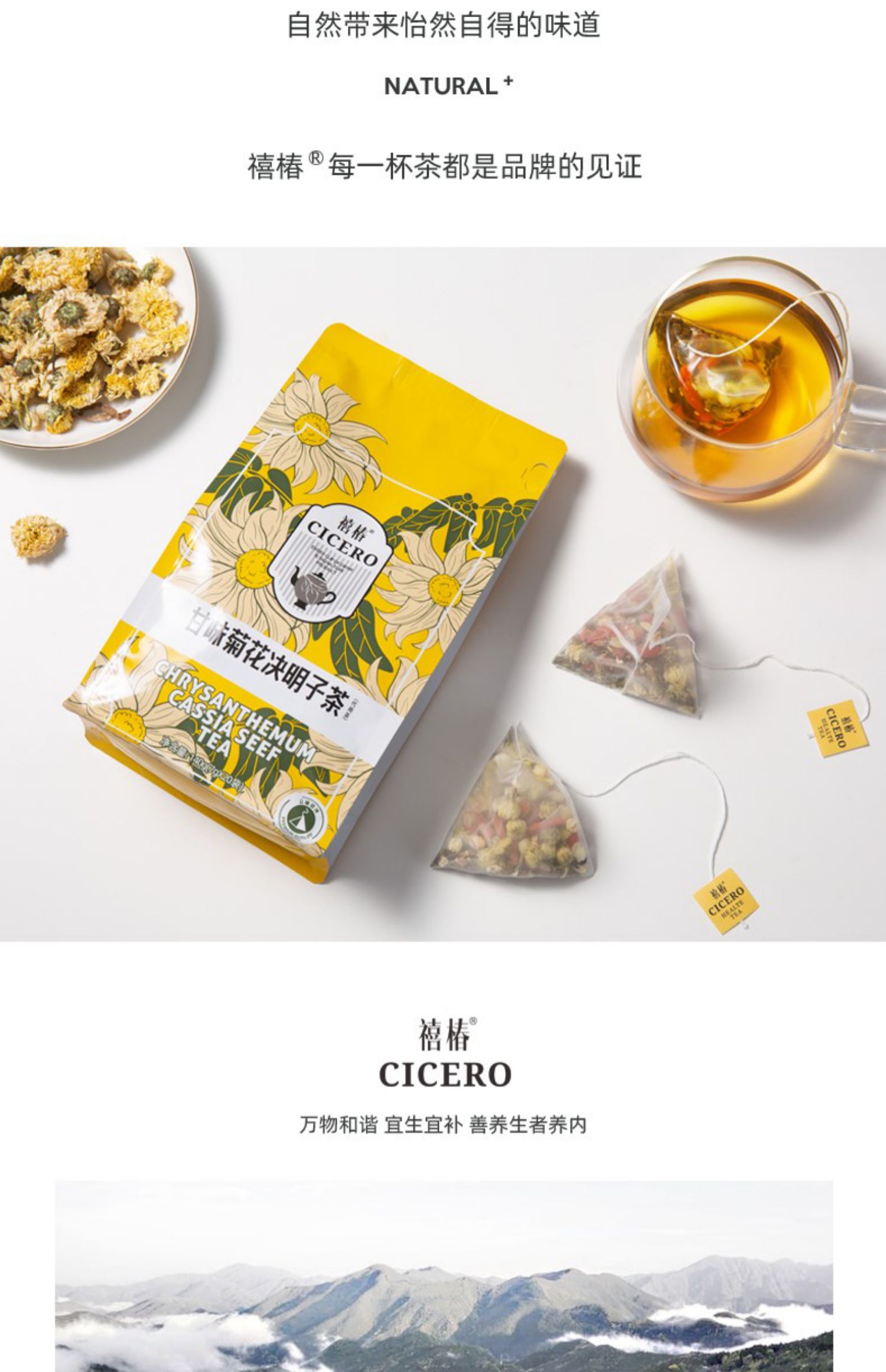枸杞菊花决明子茶甘草茉莉养生茶