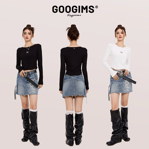 【Эксклюзив Linlin】 Googims с длинным рубашкой рубашка для женщин в осеннем нижнем белье