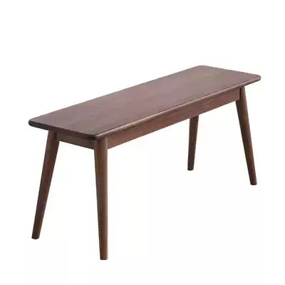 Black walnut wood into the house to change shoes stool home door fashion multi-function light luxury modern simple solid wood long stool