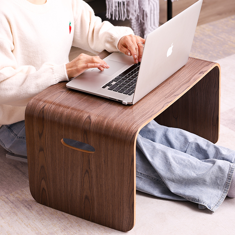 Walnut notebook lazy bed table bedroom sitting home small table floating window tatami table solid wood