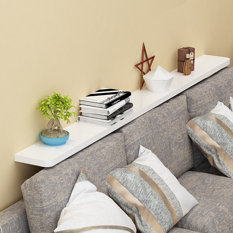 Sofa rear shelf ultra-narrow against the wall long strip ultra-narrow edge gap crevice storage wall wall hanging one-word plate clapboard