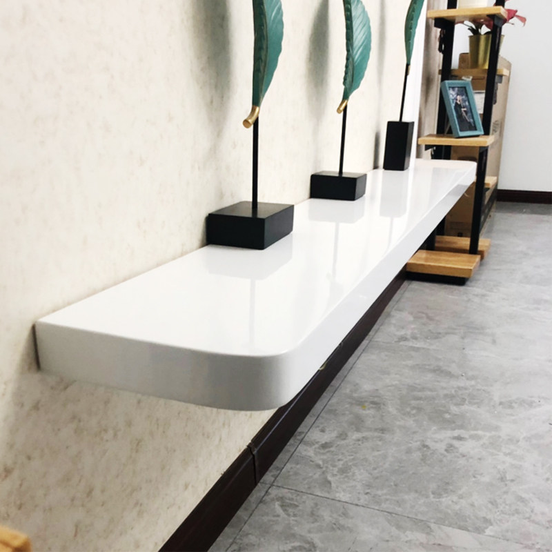 Painted word board wall shelf living room TV background wall hanging wall decoration hanging simple TV cabinet