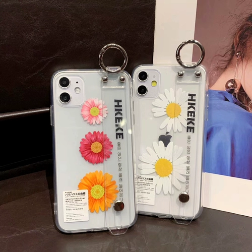 Huawei, чехол для телефона, прозрачный защитный чехол, ремешок, браслет, брендовая совместимая трубка с буквами, в цветочек