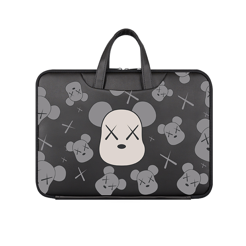 Cartoon computer bag handheld cute Huawei matebook14 inch female Lenovo Little New air13 Apple macbookpro15 6 Dell 16-inch girls' ins wind