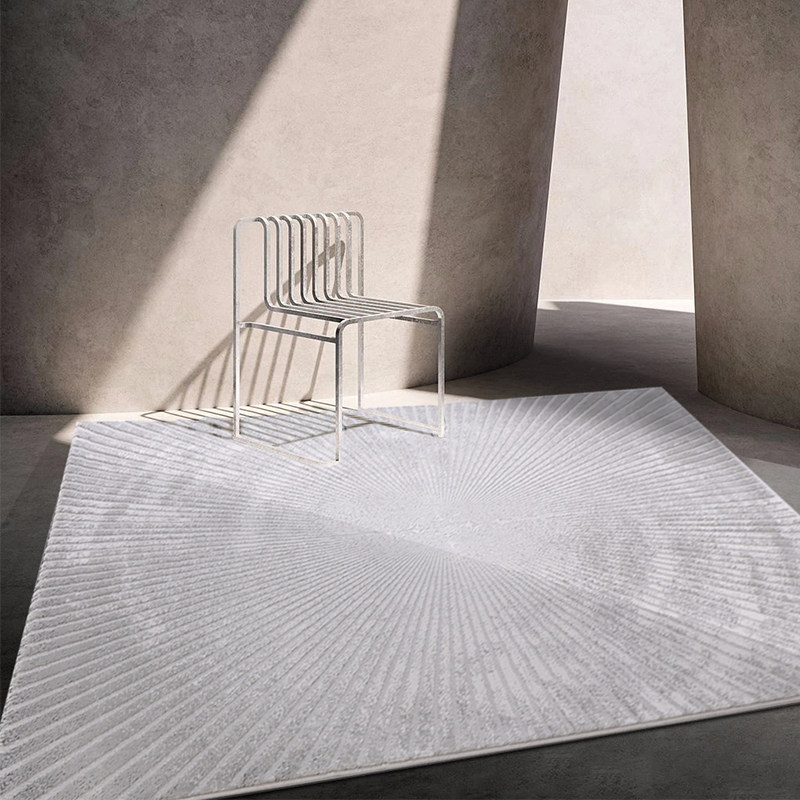 Turkey Import Grey Living Room Carpet Tea Table Blanket Extreme Brief Nordic Brief Vegetarian Color Modern Light Lavish Bedroom Side Blanket