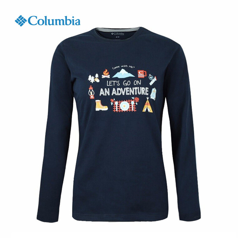 Clearance Columbia Colombia spring and summer ladies thin round neck moisture-absorbing quick-drying long-sleeved T-shirt PL1063