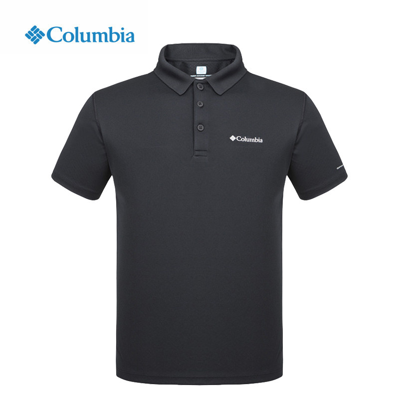 Columbia Colombia outdoor men's summer cooling quick-drying short sleeve T-shirt lapel POLO shirt AE6082