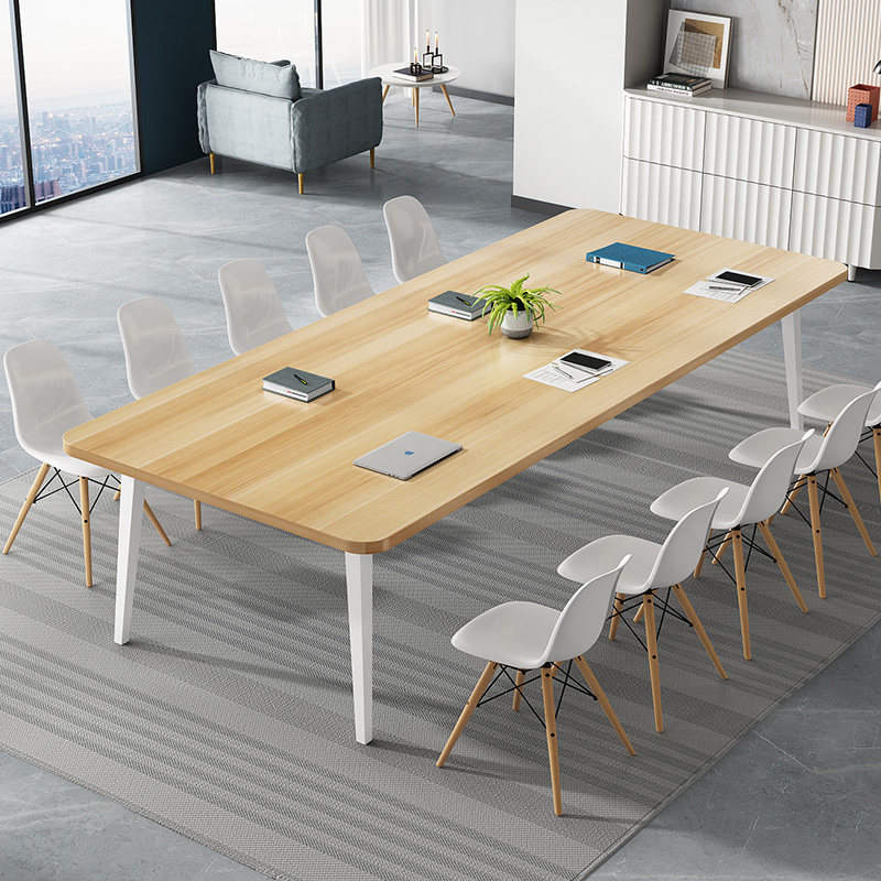 Conference table minimalist modern long table small negotiation desk training desk staff strip table and chair combination bench
