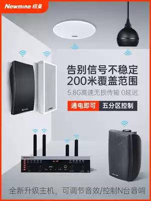 Newman wireless wall-mounted audio shop commercial Wall dining room indoor and outdoor radio speaker Conference dance studio home living room ceiling embedded Bluetooth ceiling Audio surround suit