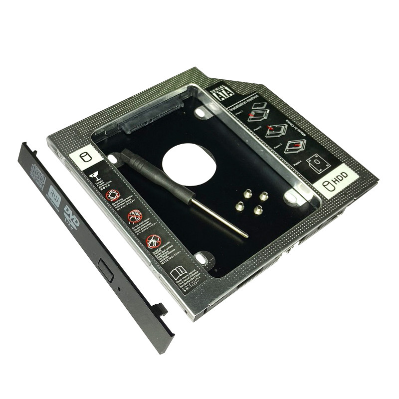 Optical Drive Bay Hard Drive Bracket Mechanical Ssd Solid-State Optical Drive Bay Bracket Box 12.7mm 9.5mm 8.9/9.0mm Sata3 Suitable for Lenovo Asus Dell Acer Hp Samsung Toshiba Laptops