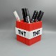 Minecraft Tnt Block Pen Holder Creeper Block Pen Holder Minecraft Game Peripheral Multifunctional Pen Holder