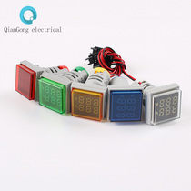 AD 16 - 22 FVA small mini LED voltage current display double surface square signal lamp supporting transformer