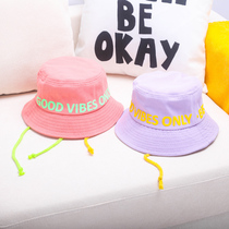 Baby Hat Letter Fisherman Hat Boy Girl Summer Sun Hat Toddler Sun Sunscreen Hat Basin Hat 2022 Korean version