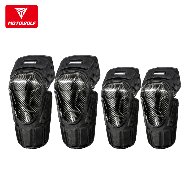 Modowolf Locomotive Protection Knee Rider Anti-Fall Carbon Fiber Knee Protection Leg Protection Leg Riding Gear Wind Shield Elbow Summer