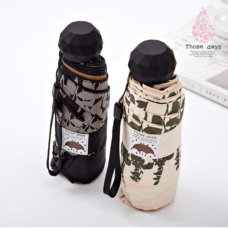 Japan Those days Japanese shading heat anti-UV cute and fresh mini portable folding sunny and rainy parasol