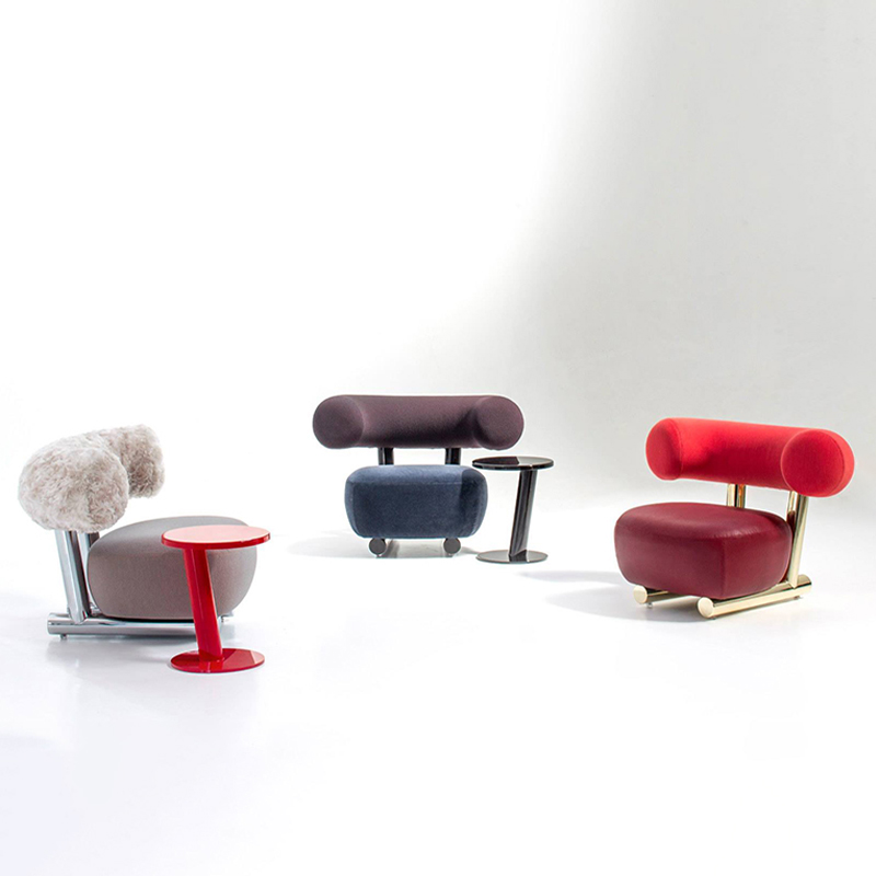 vrsuk flagship store designer new living room balcony master bedroom Italian light luxury advanced custom dressing lounge chair