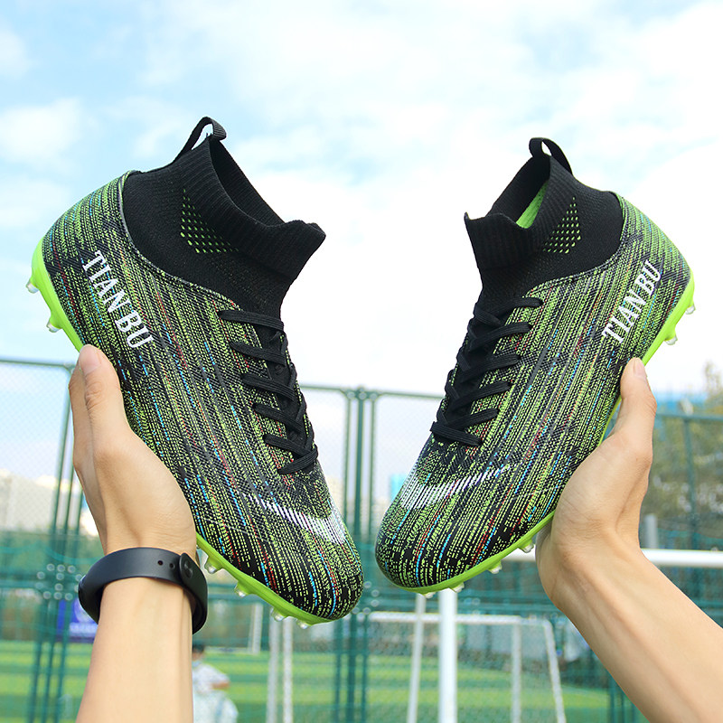 Mbappe Ronaldo football shoes Messi cr7 assassin ag long nails tf broken nails large size training shoes boys and girls students children