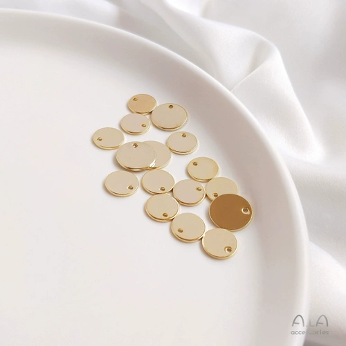 Медные аксессуары ручной работы, ручка, серьги, подвеска, 14 карат