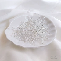 Серебряная игла для бисера, 30mm