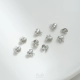 Модель K19-24 F белое золото 6х4мм [10 штук]