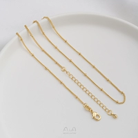 L125-2 14K Gold Bag, готовая цепочка клавиля, 1 кусок, сильная защита от цвета