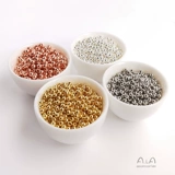 Платиновые бусины, браслет из бисера ручной работы, аксессуар, 18 карат, жемчужное серебро