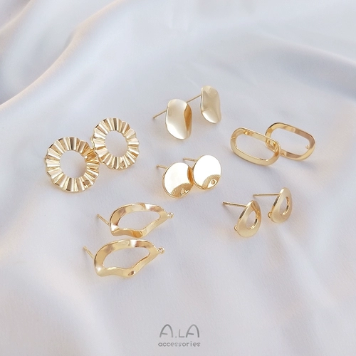 Украшение, серьги ручной работы, аксессуары, 14 карат, золотой цвет