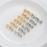 Сильная стойкость цвета, покрытая золотом 14 карат двуглавая жемчужная пряжка ручной работы, ожерелье ручной работы, соединяющая отделочную пряжку, пряжку, ювелирные аксессуары