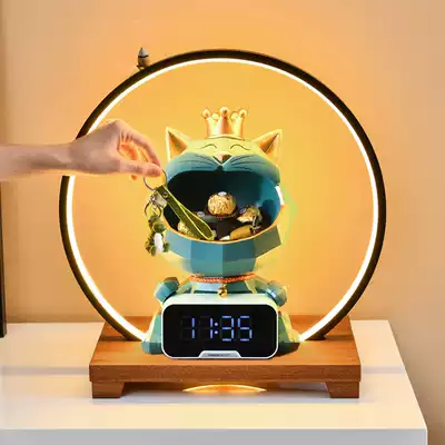 Lucky cat creative Nordic light luxury home decoration housewarming new home gift porch TV cabinet key storage decoration
