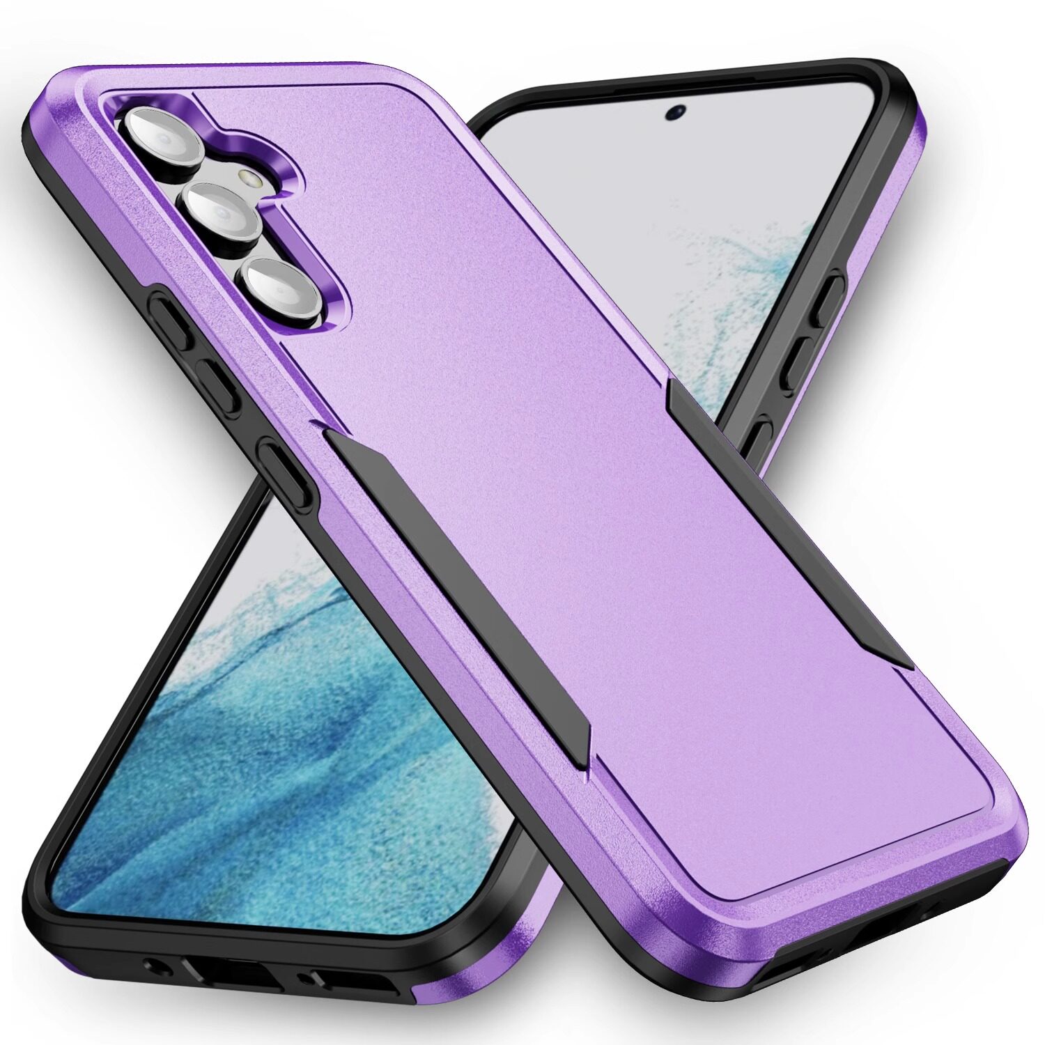 Navy Blue Rugged Armor | Heavy Duty Tactical Protection Samsung Phone Case