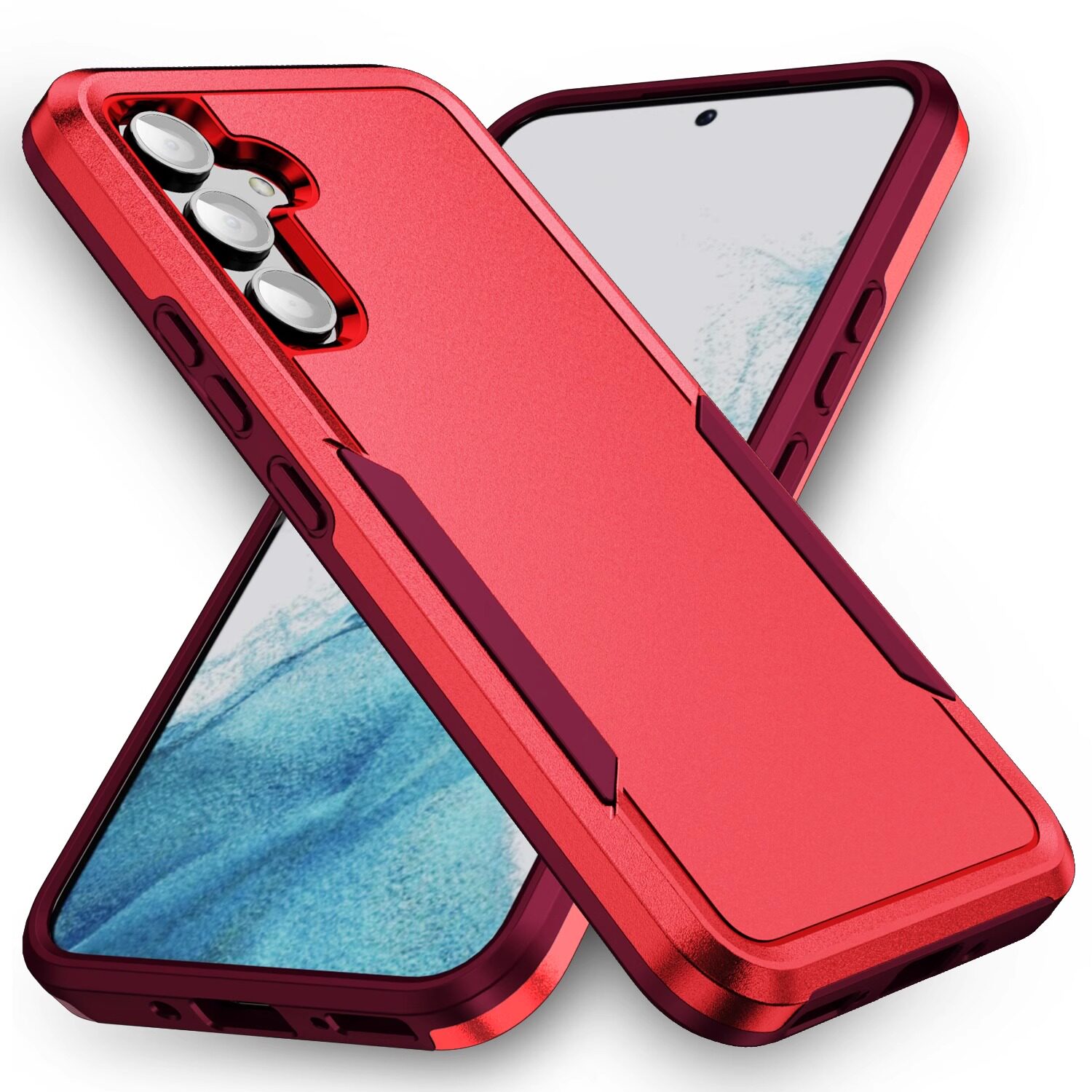 Navy Blue Rugged Armor | Heavy Duty Tactical Protection Samsung Phone Case