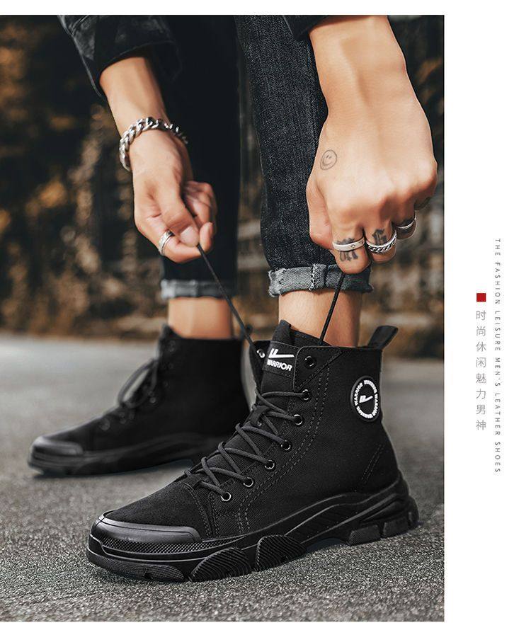 Warrior, Martens, зимние нескользящие износостойкие тканевые ботинки 