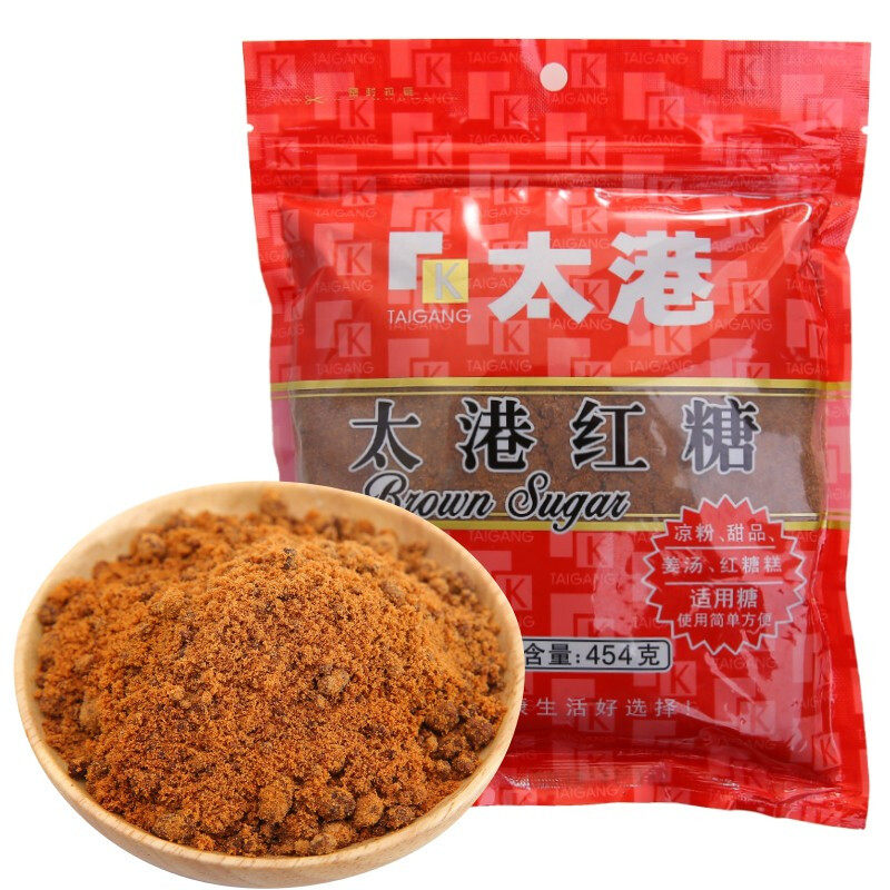 Taigang Red Sugar Bagged 454g * 3 Made Ginger Tea Glutinous Rice Cake Steamed Bread Rice Cake Conditioning Palace Chill Aunt