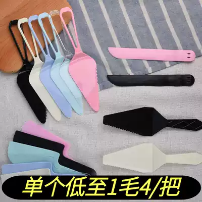 Birthday cake knife and fork plate dining set Cake cutter Disposable plastic independent bulk combination pack 100 pcs
