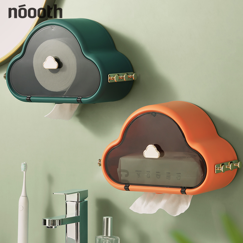 Cloud-Wash Face Towel Shelve Makeup Room Scrub Face Towels Containing Box Wall-mounted Free Face Towels Paper Box Tissue Rack