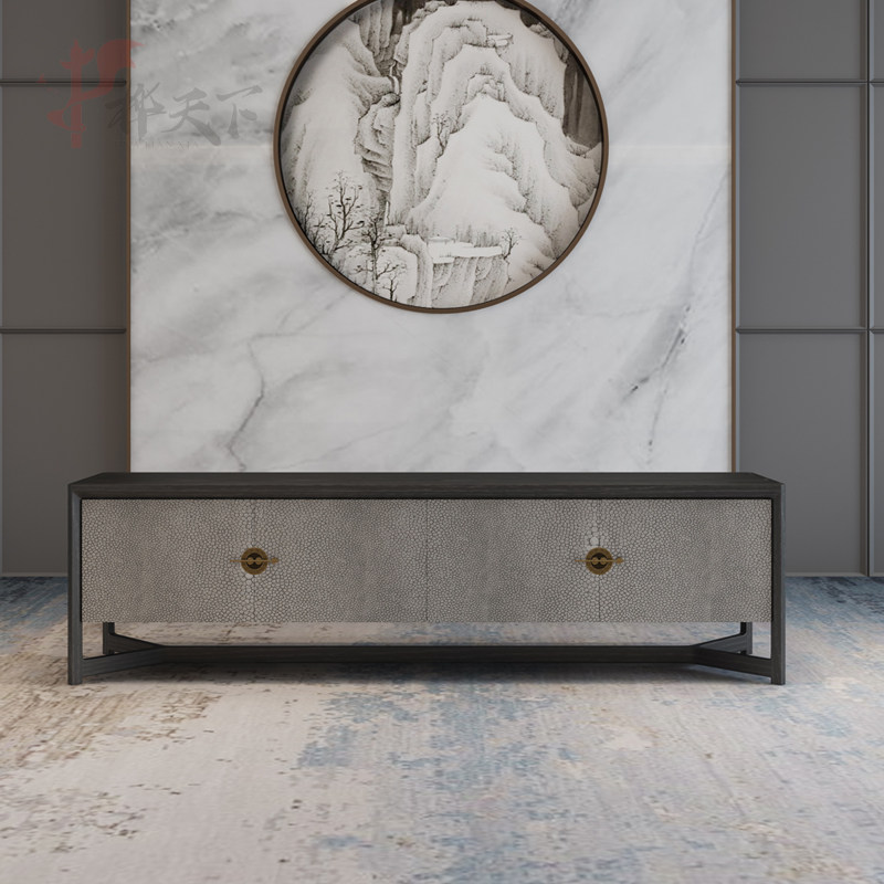 Birch World New Chinese TV Cabinet Zen-style modern Chinese solid wood small household type lockers Living room Dwarf Cabinet Ground Cabinet-Taobao