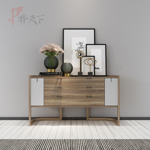 Birch world modern new Chinese style Zen solid wood porch table table for the table side view platform foyer aisle porch cabinet