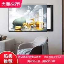 Electric meter box decoration painting modern simplicity free of punching New Chinese distribution box shielded electric box electric brake box light and luxurious painting