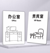 Office logo Cards Doorplate Custom Company Coroom Cards Factory Workshop Warehouse Yacrylic Public Place Signage Conference Room VIP Lounge Cozy Reminder Sign High-end Creative Wall Stickup