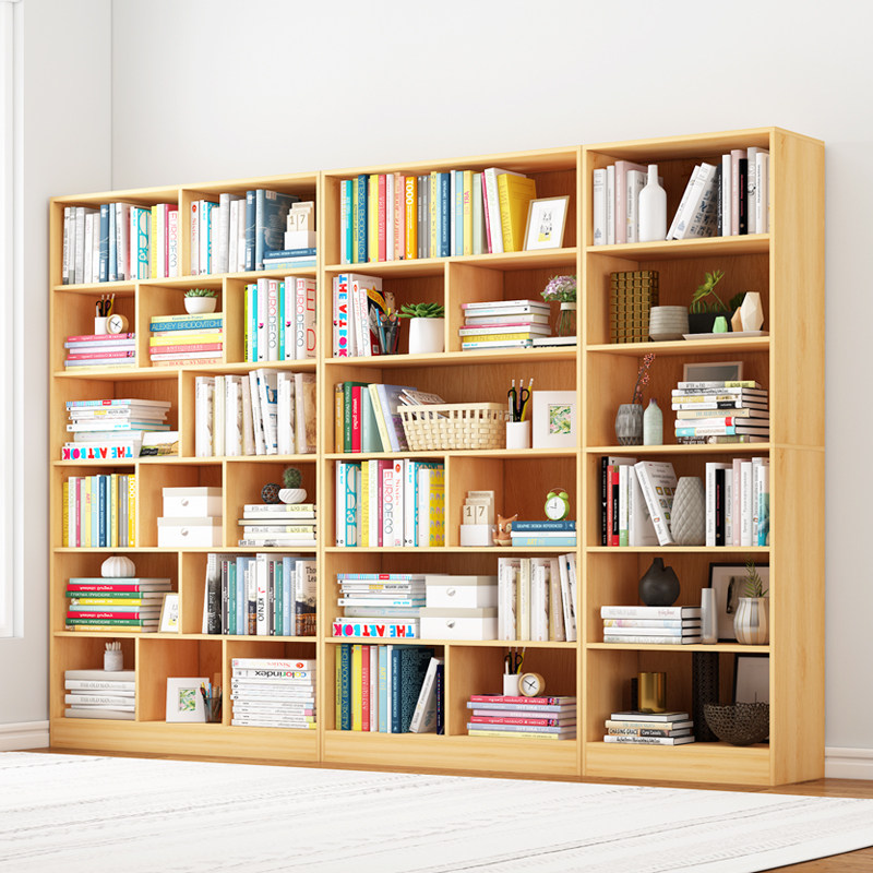 Bookshelf children's floor-to-ceiling simple modern living room home small bookcase against the wall economical multi-layer storage shelf