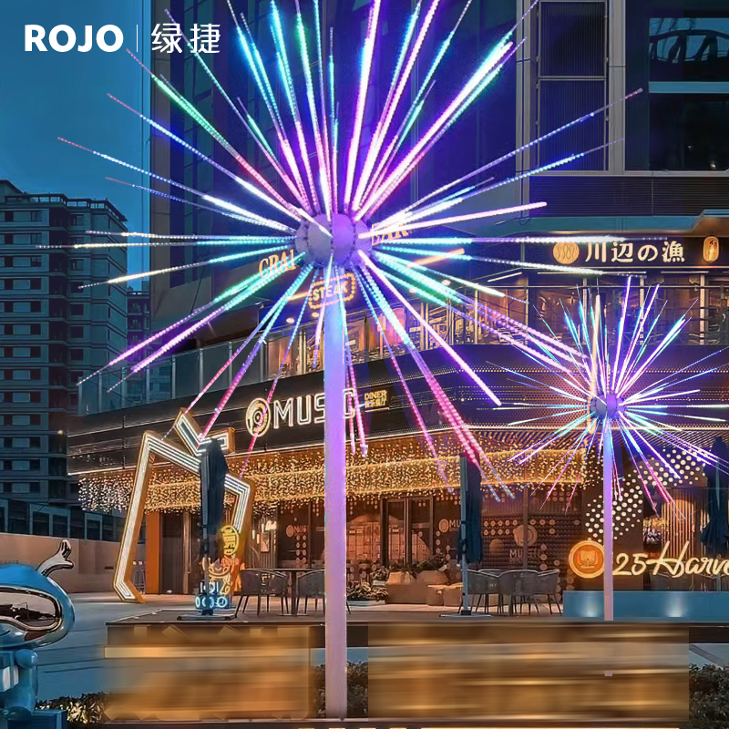 Led Digital Fireworks Lights, Flashing Fireworks Lights, Outdoor Waterproof Lighting Engineering, Landscape Decorative Lights, Luminous Windmill Lights