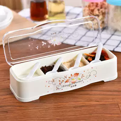 utsuwa seasoning jar set seasoning box kitchen supplies with lid material box salt jar condiment household with spoon