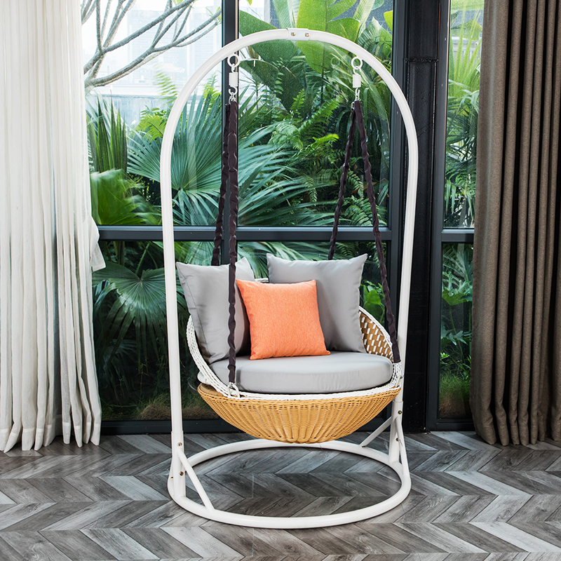 Dream-building people net red hanging basket hanging chair rattan chair indoor balcony garden lazy single double bracket swing hammock