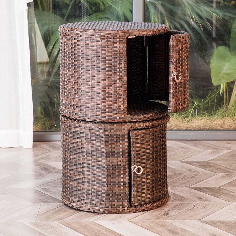 Dreammen's Balcony Sun Shoes Courtyard Locker Garden small round cabinet in and out of the door household replacement shoe stool square