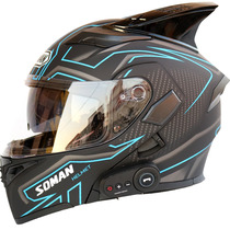 Electric motorcycle with Bluetooth headset helmet for men and women built-in summer Four Seasons gray Kui open electric helmet Horn