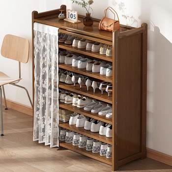 Simple entrance door shoe rack shoe cabinet multi-layer household shoe rack shoe storage cabinet dustproof special clearance storage