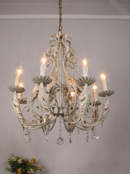 American Simple Crystal Chandelier Princess White Retro French Modern Living Room Dining Room Bedroom Lamp Wedding Dress Shop Lamps