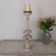 American Country Solid Wood Candlestick French Pastoral Ornaments Decorative Antique Bedroom Wood Carving Imported Retro Candle Holder