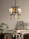 Rh American-Style Wine Cabinet Retro Solid Wood Candle Bay Window Small Chandelier Balcony Bedroom Dining Room Lamp Display Cabinet Lamp Ceiling Lamp